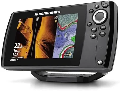 1-17-1-1.webp Humminbird Helix 7 G4 GPS Fish Finder with Transducer, MEGA Side Imagings. - Image 1