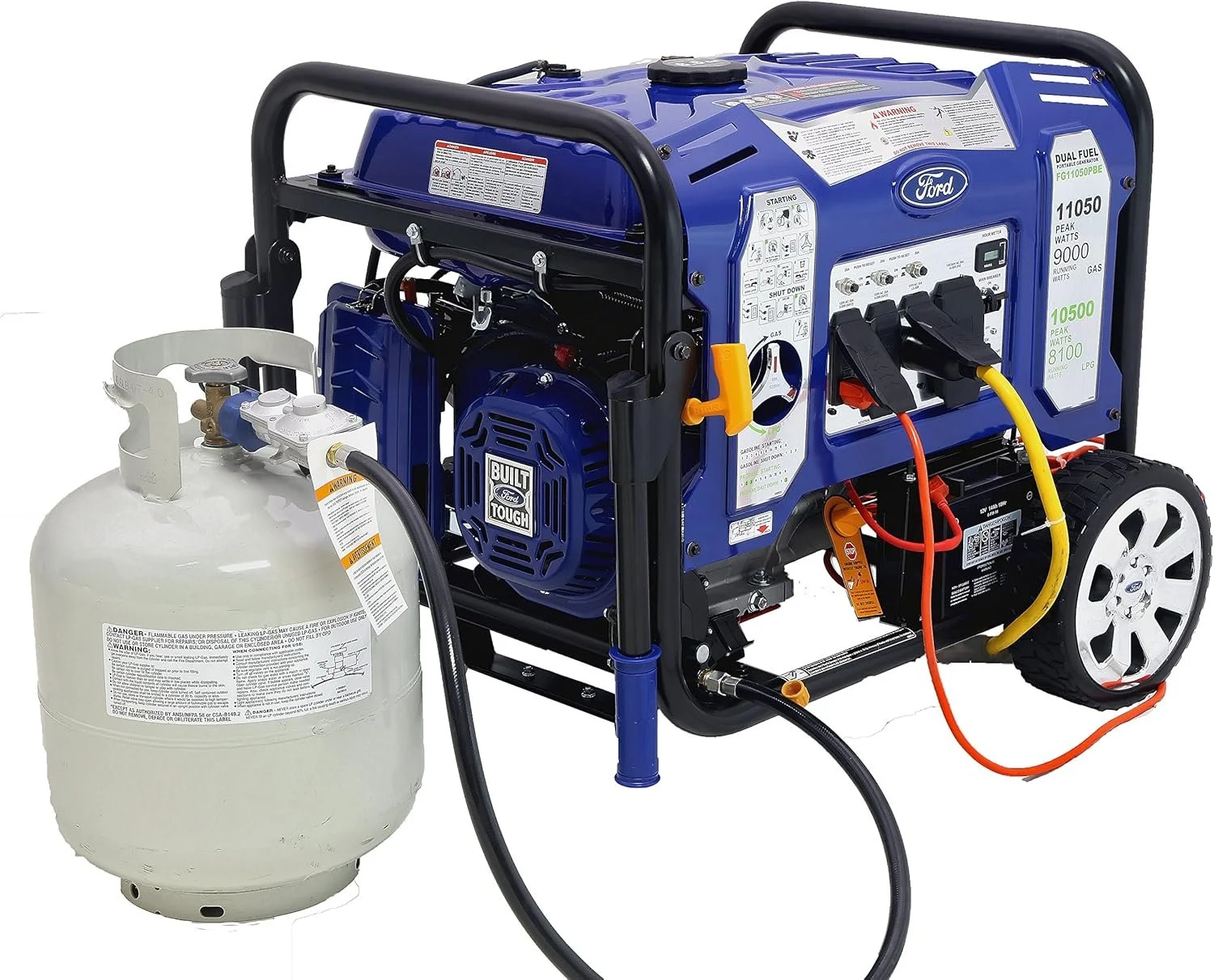1-188-1-1.webp Ford 11,050 Watt Dual Fuel Portables Generators FG11050PBE - Image 1