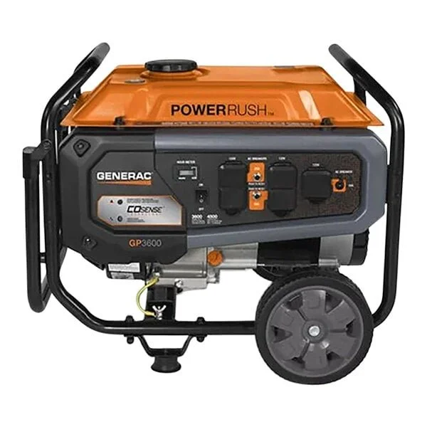 1-203-1-1.webp Generac GP Series GP3600 Gasoline-Powered Portables Generators with Recoil Pull Start 7721 – 3,600/4,500W, 120V - Image 1