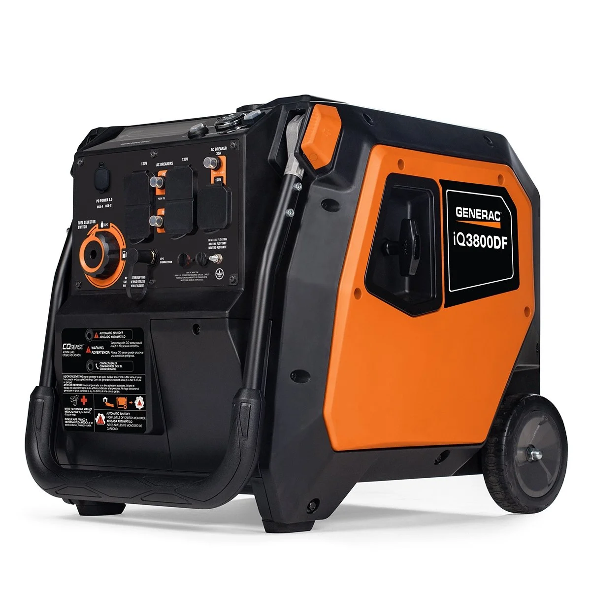 1-215-1-1.webp Generac iQ3800 3.800-Watt Dual Fuel Portable Inverter Generators. - Image 1