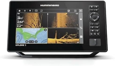 1-27-1-1.webp Humminbird XPLORE 9 GPS Fish Finder with Transducer, MEGA Side Imaging+ & HD Touchscreen Displays. - Image 1