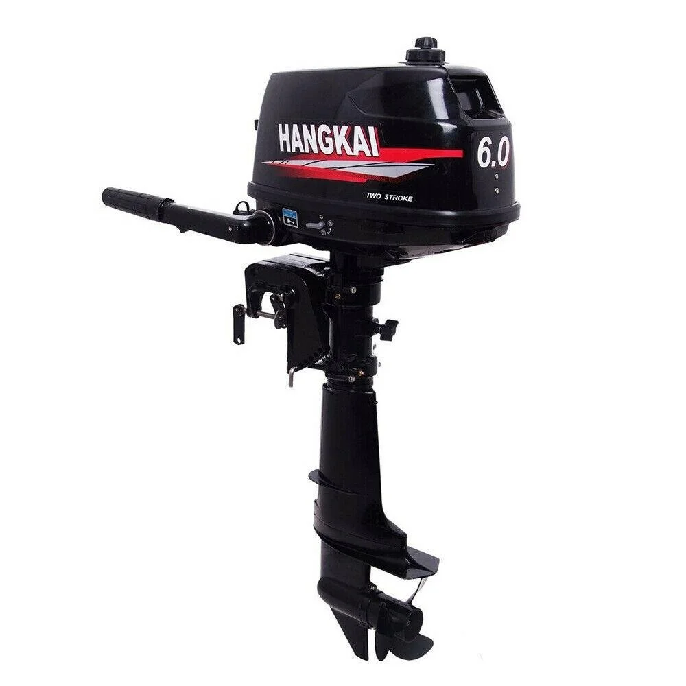 1054-1-1.webp Hangkai Water Cooled 2 Stroke 6HP Outboard Motor Petrol Powered Engine - Image 1