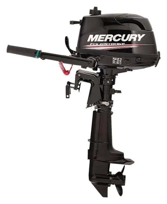 1112-2.webp Mercury 5hp Tiller FourStroke Outboard Motor – 15″ Shaft, Manual Tilt/Trim, Manual Start - Image 1
