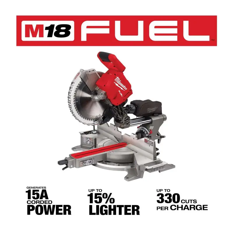 18v1-1-1.webp Milwaukee 18V Lithium-Ion Brushless 12 in. Cordless Dual Bevels Sliding Compoundd - Image 1