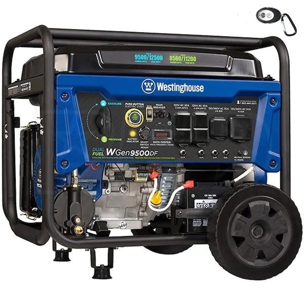 2-126-1-1.webp Westinghouse 12,500/9,500-Watt Tri-Fuel Portable EFI Generators. - Image 1