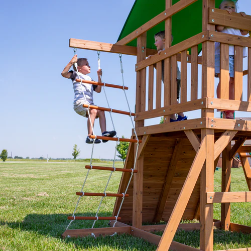 2101050_LIFESTYLE-1-1.webp Backyard Discovery Grayson Peak Swing Set - Image 1