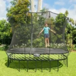 Springfree Kids 11 ft. Outdoor Large Square Trampoline with Enclosure - Image 3