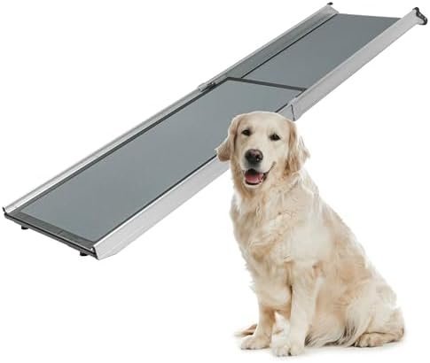 31ZKaQHlbJL._AC_-2.jpg PetSafe Happy Ride Compact Telescoping Dog Ramp – Portable Pet Ramp for Cars, Trucks & SUVs with Adjustable Sizing – Non-Slip Design – Lightweight Pet Mobility Assistance – Extra Long - Image 1
