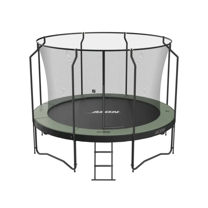 Acon Air 12ft Round Trampoline with Premium Net and Ladder