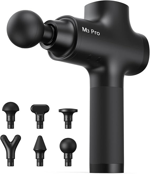 51VQlFR4oL._AC_SX569_-1.jpg Opove M3 Pro 2 Massage Gun Deep Tissue Percussion Muscle Massager for Workout, Handheld Percussive Therapy Fascia Gun for Athletes Fast Recovery 4-8 Hours Long Battery Life, Powerful, Quiet, Black - Image 1
