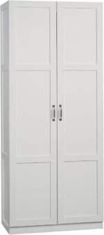 4+ 9 VIDEOS Sauder Select Storage Cabinet/ Pantry cabinets, White finish