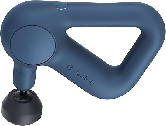 61f9mqZJ4rL._AC_SX569_-1.jpg TheraGun Therabody Relief Handheld Percussion Massage Gun – Easy-to-Use, Comfortable & Light Personal Massager for Every Day Pain Relief Massage Therapy in Neck, Back, Leg, Shoulder and Body (Navy) - Image 1