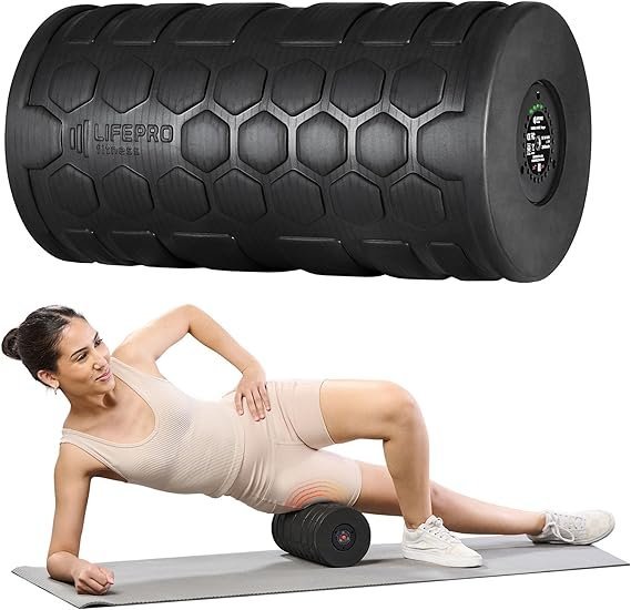 712XTpzlzmL._AC_SX569_-1.jpg LifePro 4 Speed Vibrating Foam Roller for Physical Therapy & Exercise – High-Intensity Vibrating Roller for Muscle Recovery & Pliability Training – Back Roller for Deep & Gentle Trigger Point Therapy - Image 1