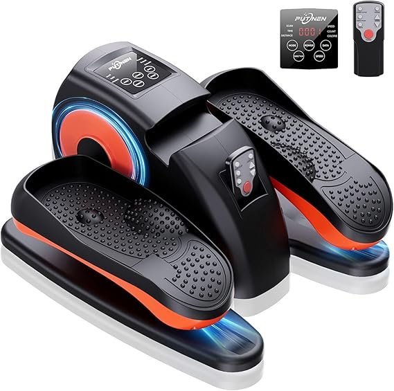 71Mrzs6hzL._AC_SX569_-1.jpg Putnen Under Desk Elliptical Machine, Electric Elliptical Leg Exerciser for Seniors with 12 Adjustable, Portable Quiet Elliptical Exercise Machine, Seated Pedal Exerciser with Remote Control - Image 1