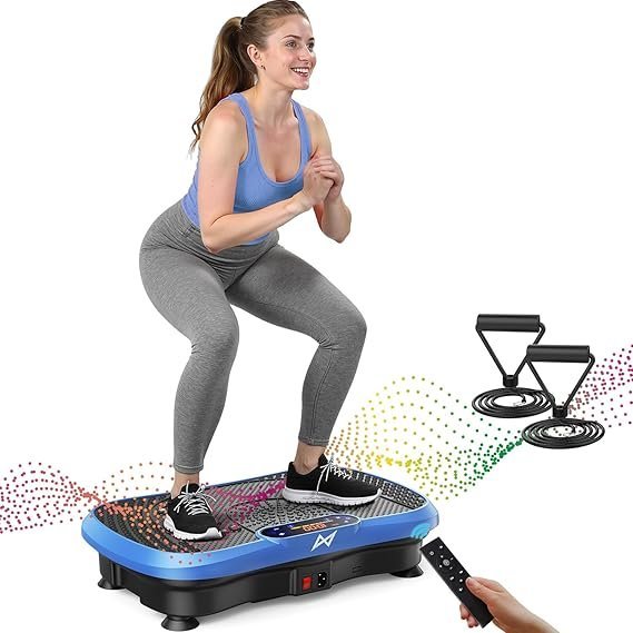 71QH5ti5pWL._AC_SX569_-1.jpg AXV Vibration Plate Fitness Platform Exercise Machine Vibrating Shaking Full Body Shaker Workout Vibrate Stand Shake Board Sport Gym for Weight Loss Fat Burner for Women Men - Image 1