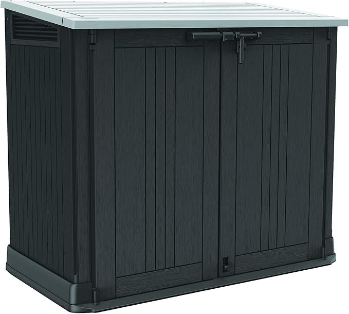 71ZqC3scz4S._AC_SX679_-1.jpg Keter Store-It-Out Prime 4.3 x 3.7 ft. Outdoor Resin Storage Shed with Easy Lift Hinges, Perfect for Yard Tools, Pool Floats and Garden Accessories, Black - Image 1