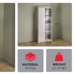 ClosetMaid Pantry Cabinet Cupboard with 2 Doors, Adjustable Shelves, Standing, Storage for Kitchen, Laundry or Utility Room, White - Image 2