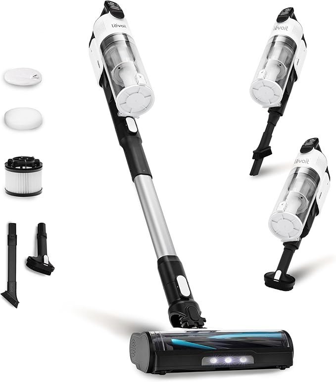 71iS-sWLrNL._AC_SX679_-1.jpg LEVOIT Cordless Vacuum Cleaner, Stick Vac with Tangle-Resistant Design, Up to 50 Minutes, Powerful Suction, Rechargeable, Lightweight, and Versatile for Carpet, Hard Floor, Pet Hair, LVAC-200 - Image 1