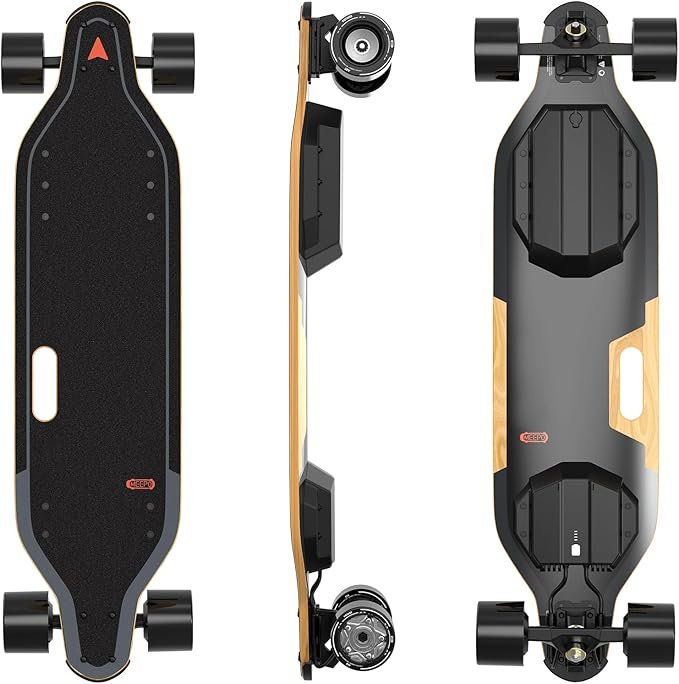 71wlky9epkL._AC_SX679_-1-1-1.jpg MEEPO Campus V5 Series/Envy Electric Skateboard with Remote, Top Speed Up to 29 Mph, 4 Speed Smooth Braking, Easy Carry Handle Design, Suitable for Adults & Teens - Image 1