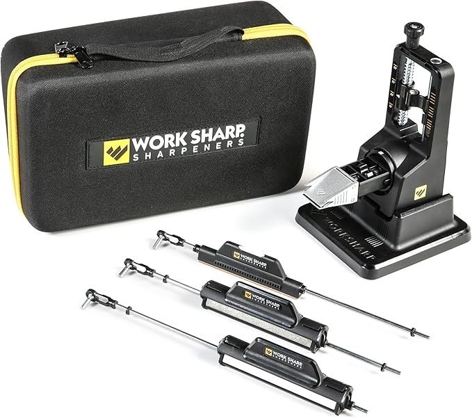 81bdjza9qIL._AC_SX679_-1.jpg Work Sharp Precision Adjust Elite Knife Sharpener – Adjustable Knife Sharpening System – For Hunting, Serrated & Kitchen Knives - Image 1