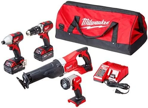 B004IZAIUK-0-1756239844478-1-1.webp Milwaukee 2696-24 M18 Cordless Compact Combo Tool Kit - Image 1