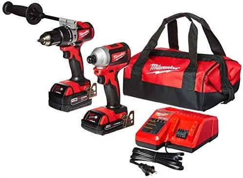 B07J1PZY46-0-1756223737170-1-1.webp Cordless Combination Kit,2 Tools,18V DC - Image 1