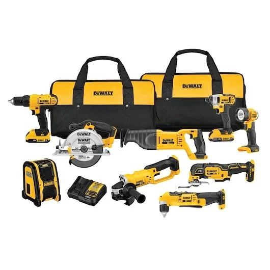 Ecomm_Large-DCK940D2_K1-1-1.webp Dewalt DCK940D2R 20V MAX Lithium-Ion 9-Tool Cordless Combo Kit (Renewed) - Image 1