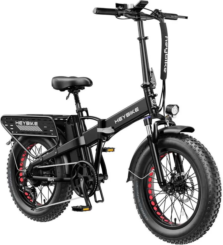 a1-135-1-1.webp Heybike Fat Tire Mountain Electric Bikes, 1200 W, 45 Miles, 1~3 Pedal Assist, Greys - Image 1
