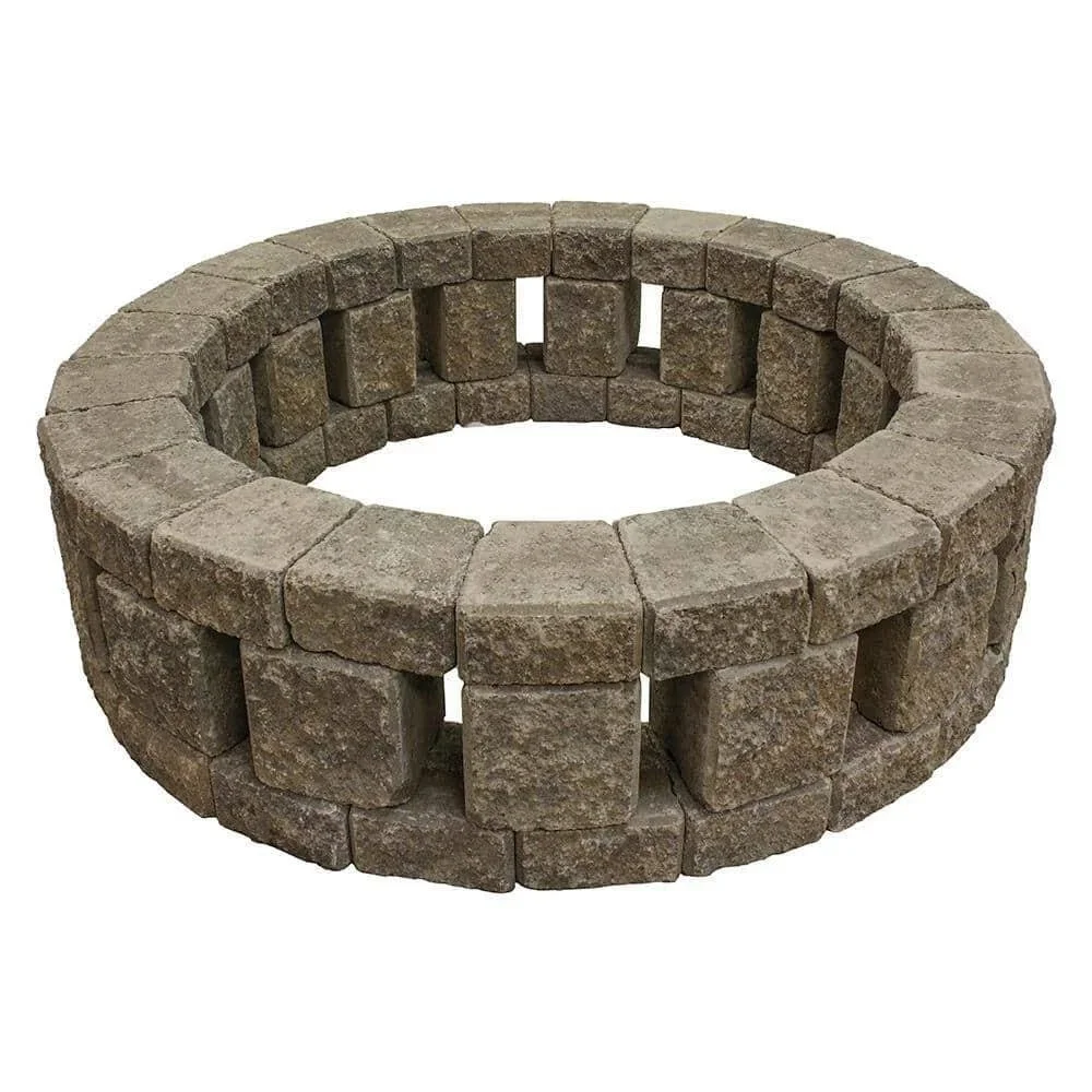 a1-233-1-1.webp Stonehenge 58 in. x 16 in. Concrete Fire Pit Kit in Northwest Blends. - Image 1