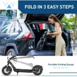 Hiboy X300 Electric Scooter, 700W Peak Motor, 12″ Pneumatic Tires, 23 Mph & 38 Miles Range, Foldings Commuter Electrics Scooter for Adults - Image 4