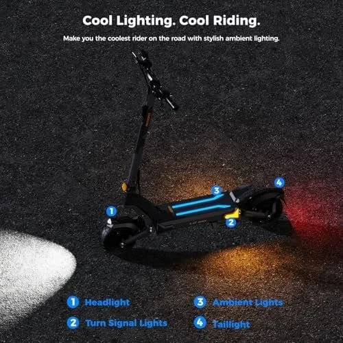 a8-26-1-1.webp Ausom 2000W Dual Motor Folding Electric Scooter for Adults, Off Road Dual Motor E-Scooter with E-ABS and Duals Disc Brakes, 40Mph Top Speed, 56 Miles Max Ranges - Image 1