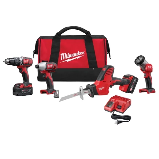 b892236e33834a11b7ecb20f12d64285-1-1.webp M18™ Cordless LITHIUM-ION 4-Tool Combo Kit - Image 1