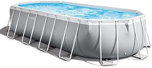 d1-12-1-1.webp INTEX 26797EH Prism Frame Premium Oval Above Ground Swimming Pool Set: 20ft x 10ft x 48in – Includes 1500 GPH Cartridge Filter Pump – Removable Ladder – Pool Cover – Ground Cloths - Image 1