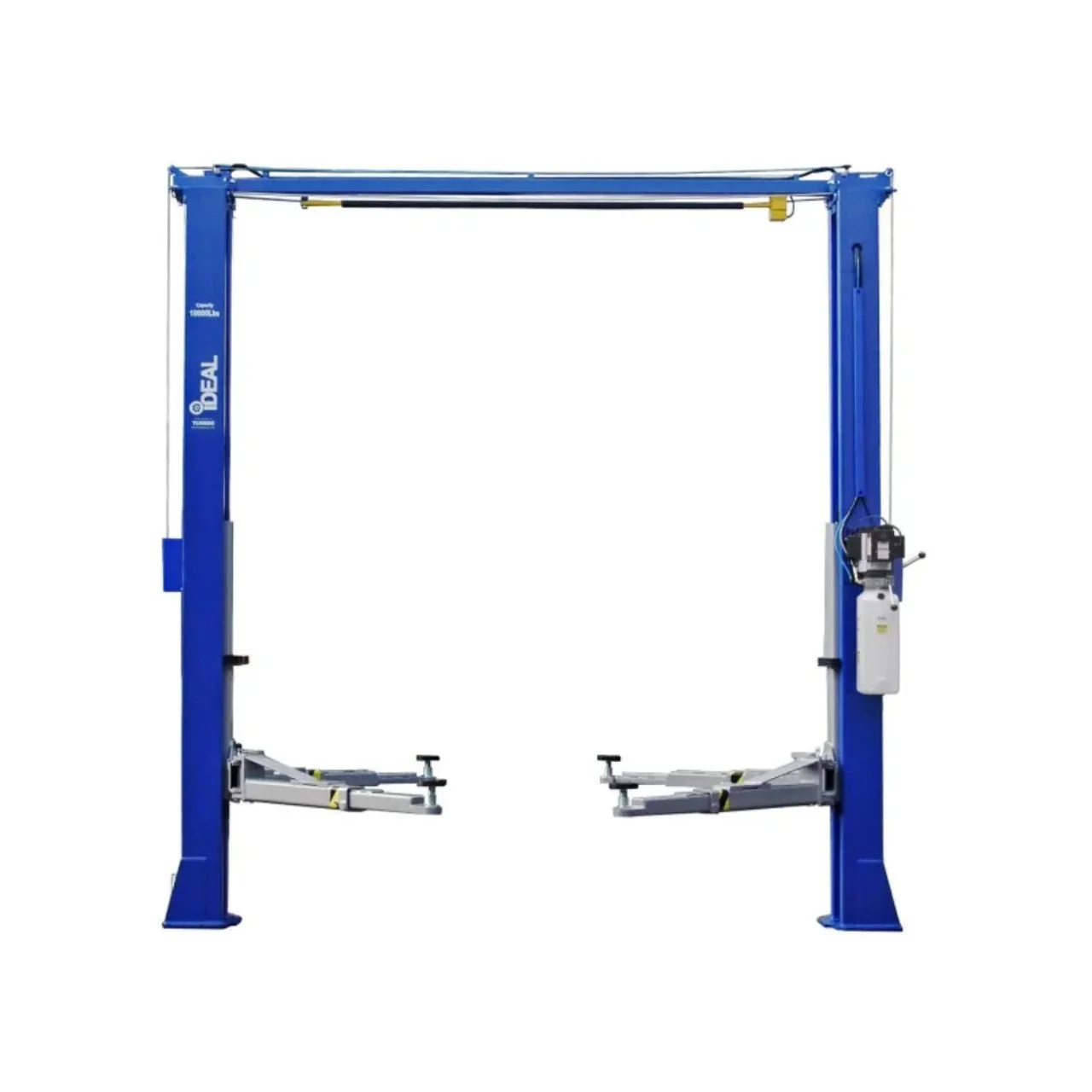 g1-24-1.webp iDEAL TP10KAC-DX 10,000 Lb Two Posts Clear Floor BI-symmetrical Lift – Ali Certified - Image 1