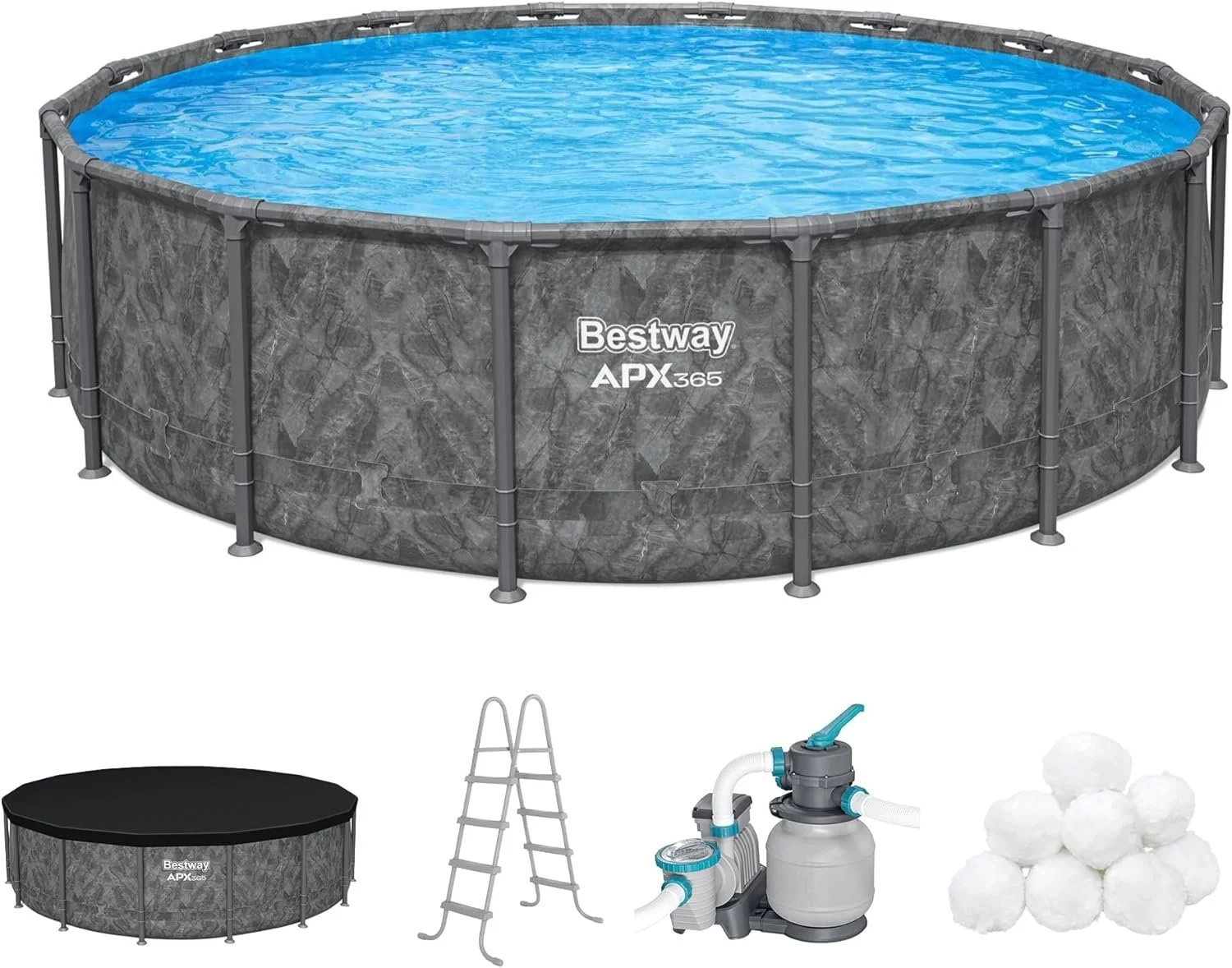 h1-8-1-1.webp Bestway APX 365 16ft x 48 inches Round Above Ground Pool Sets - Image 1
