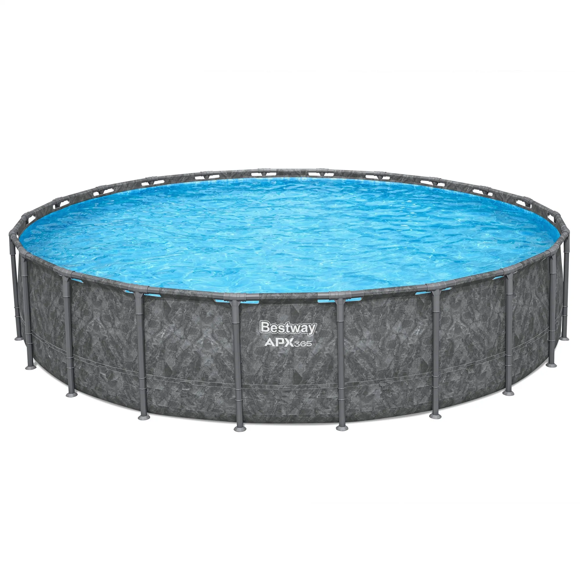k1-8-1-1.webp Bestway APX 365 22’x52″ Round Above Ground Swimming Pool Set with Pump and Ladders - Image 1