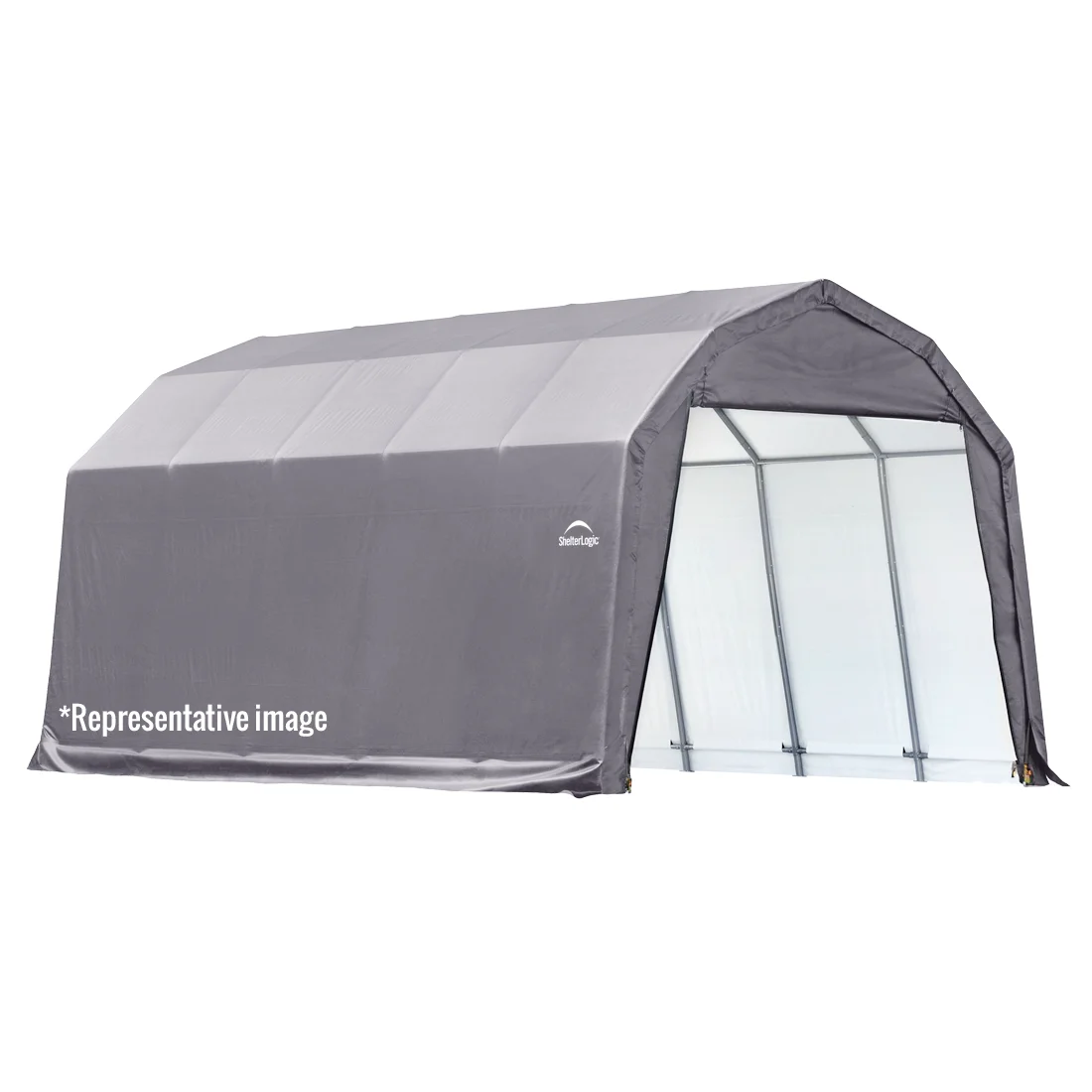 n1-25-1-1.webp ShelterCoat Custom Round Wind and Snow Rated Shelter, 12 ft. x 20 ft. x 8 ft. Standard PE 9 oz. Grays - Image 1