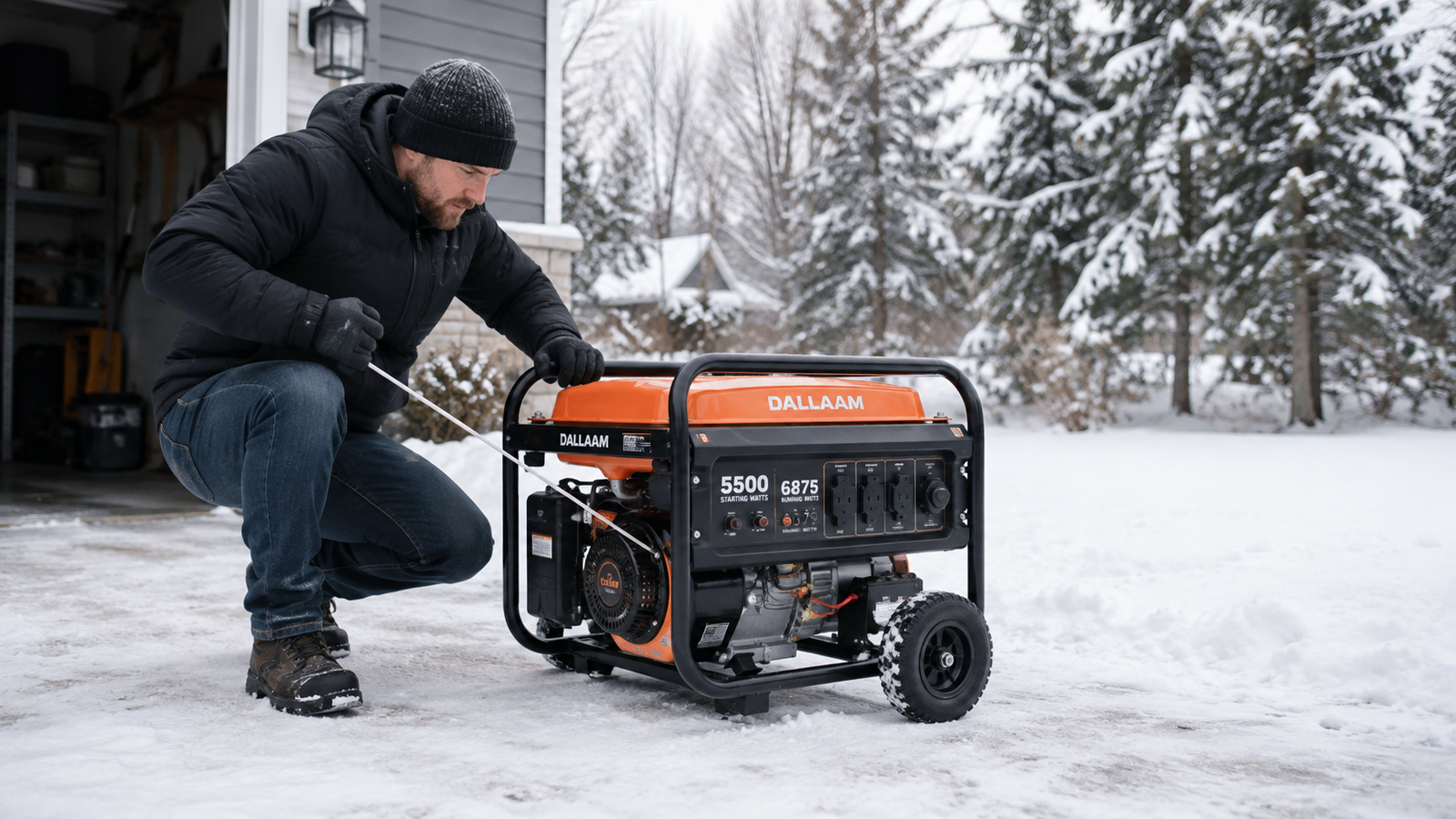 Dallaam DuroMax DS12000EH dual fuel portable generator