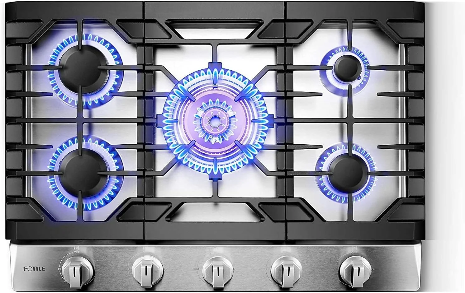 tri1-2-1.webp Fotile 30″ Tri-Ring Gas Cooktops GLS30501 - Image 1