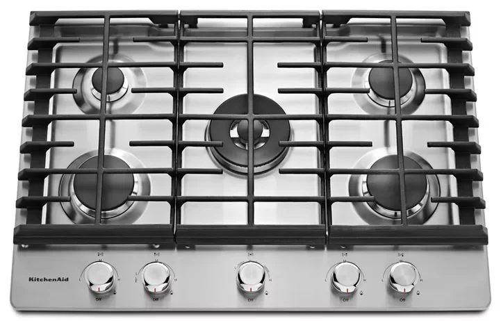 tt11-2-1.webp KitchenAid 30″ 5-Burner Gas Cooktops KCGS550ESS - Image 1