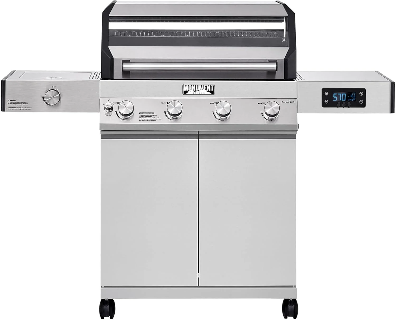 u1-5-1.webp Monument Grills Eminence 405 |Tech Stainless Propane Gas Grills Eminence 405 & Cast Iron Cooking Plate - Image 1